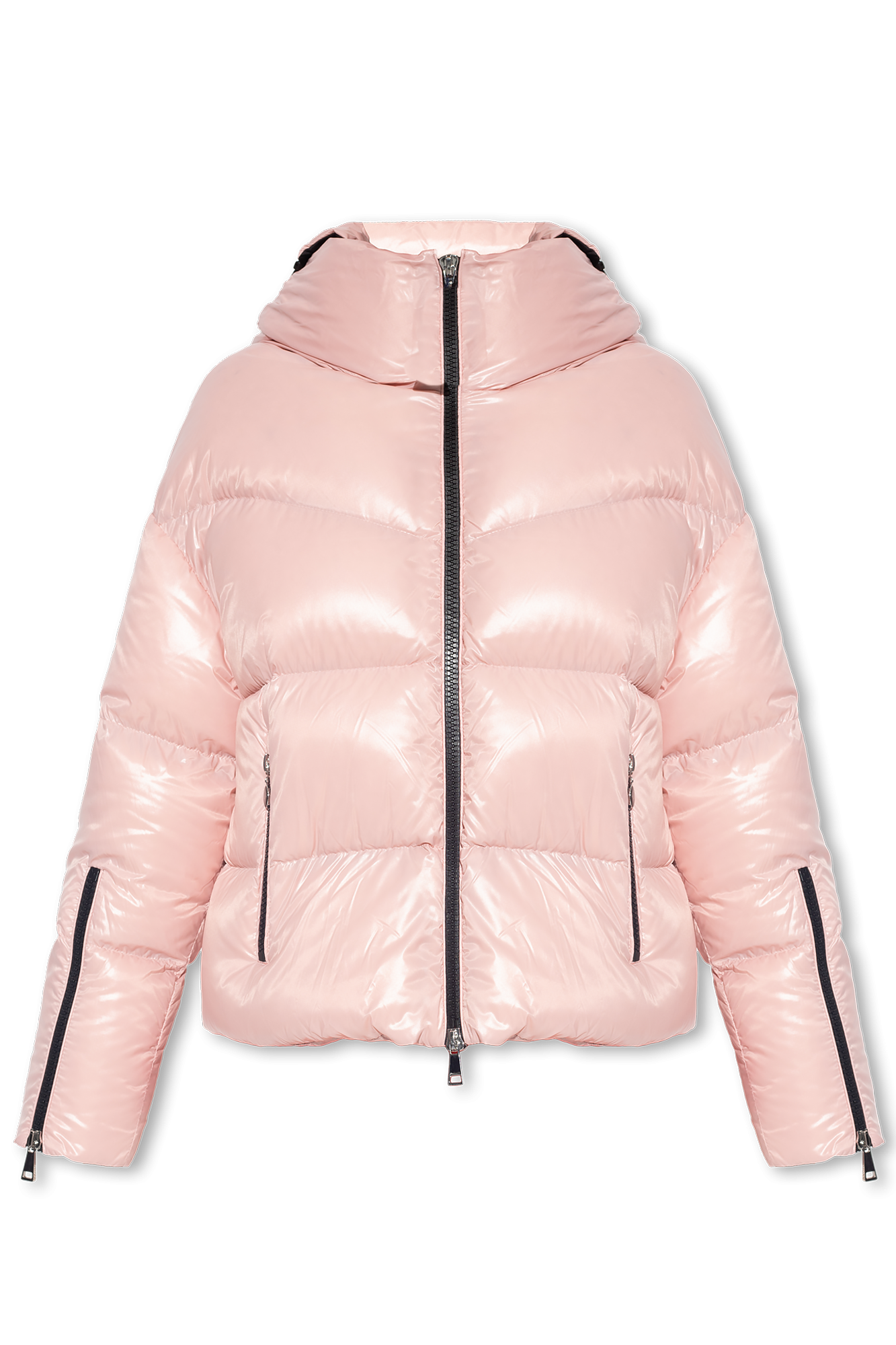 Moncler pink bubble coat best sale